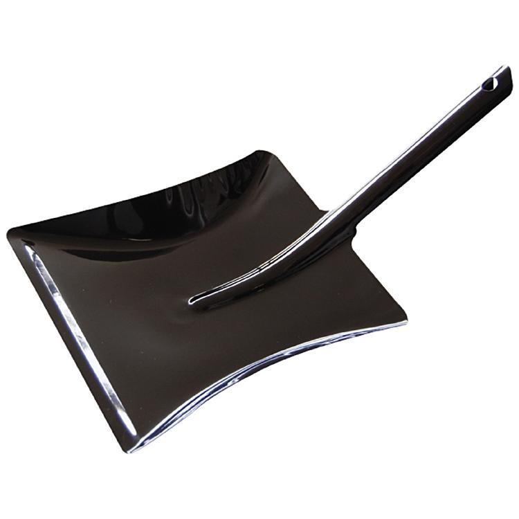 WEB_838001_Metallschaufel Metallschaufel, Kehrichtschaufel, schwarz, Stahlblech, Pulverbeschichtet
